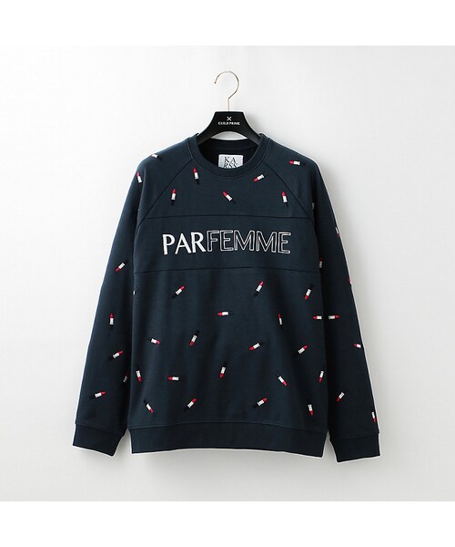 ZOE KARSSEN（ゾーカーセン）の「【ZOE KARSSEN】WOMENS ボーイフレンドスウェット（スウェット・レディース・ホワイト/ブルー・XS/S）」の2枚目の写真