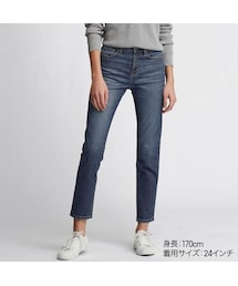 UNIQLO | ハイライズシガレットジーンズ（丈標準70cm）(デニムパンツ)