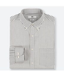 UNIQLO | ファインクロスストレッチスリムフィットストライプシャツ（ボタンダウン・長袖）(シャツ/ブラウス)