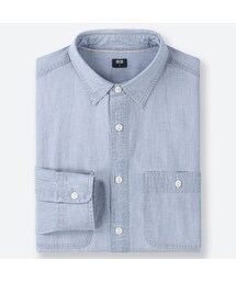 UNIQLO | シャンブレーワークシャツ（長袖）(シャツ/ブラウス)