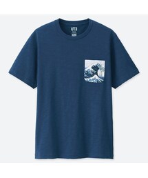 UNIQLO | ホクサイブルーグラフィックT（半袖）(Tシャツ/カットソー)