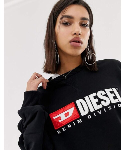 DIESEL（ディーゼル）の「Diesel denim division logo sweatshirt with ...