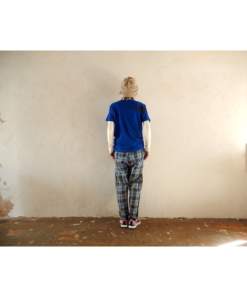 takuroh shirafuji（タクロウシラフジ）の「takuroh shirafuji YES,  Remake Blue T-shirts(One off)（Tシャツ/カットソー・レディース・その他）」の7枚目の写真