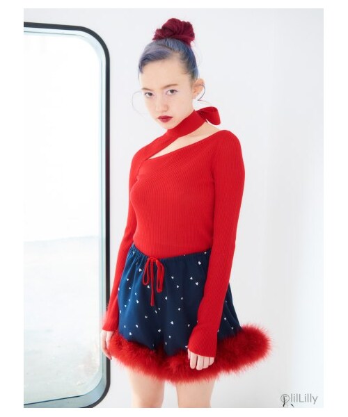 lilLilly（リルリリー）の「リボンチョーカーネックニット（）」 - WEAR