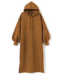 GRL | 裏起毛BIGパーカーワンピース(ワンピース)