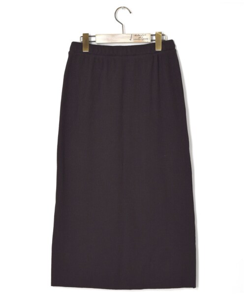w closet（ダブルクローゼット）の「ベアテレコタイトスカート（スカート・レディース・Dグレー/パープル/モカ/スミクロ・FREE/M/L）」の9枚目の写真