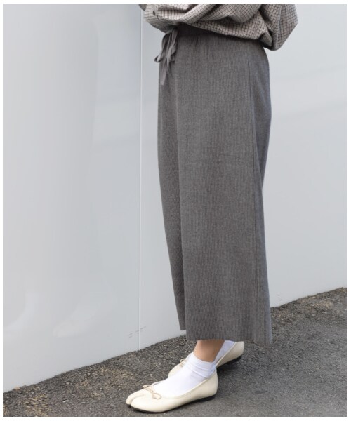 w closet（ダブルクローゼット）の「ベアテレコタイトスカート（スカート・レディース・Dグレー/パープル/モカ/スミクロ・FREE/M/L）」の16枚目の写真