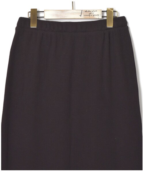 w closet（ダブルクローゼット）の「ベアテレコタイトスカート（スカート・レディース・Dグレー/パープル/モカ/スミクロ・FREE/M/L）」の11枚目の写真