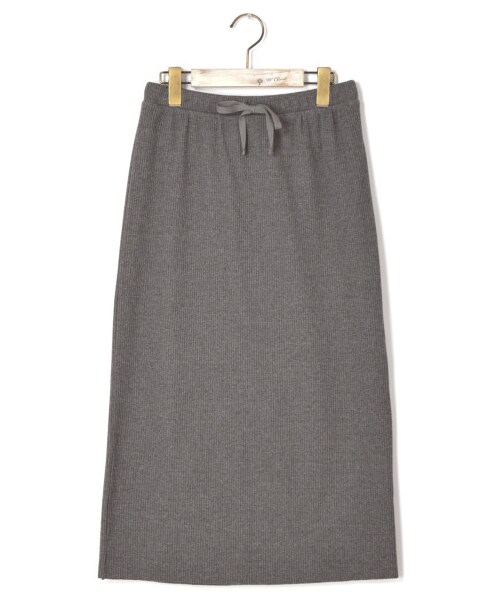 w closet（ダブルクローゼット）の「ベアテレコタイトスカート（スカート・レディース・Dグレー/パープル/モカ/スミクロ・FREE/M/L）」の2枚目の写真