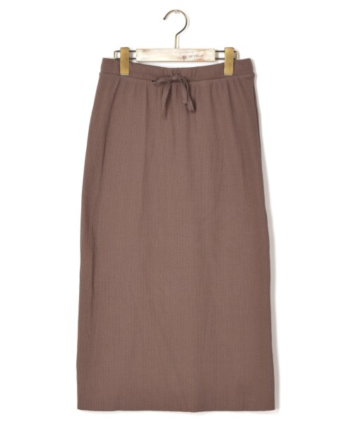 w closet（ダブルクローゼット）の「ベアテレコタイトスカート（スカート・レディース・Dグレー/パープル/モカ/スミクロ・FREE/M/L）」の3枚目の写真