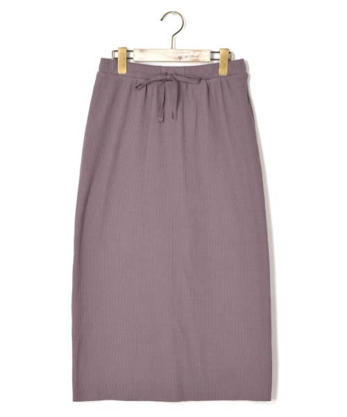 w closet（ダブルクローゼット）の「ベアテレコタイトスカート（スカート・レディース・Dグレー/パープル/モカ/スミクロ・FREE/M/L）」の4枚目の写真