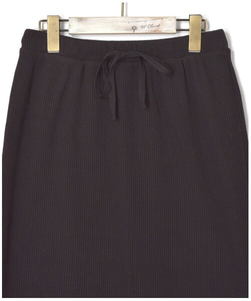 w closet（ダブルクローゼット）の「ベアテレコタイトスカート（スカート・レディース・Dグレー/パープル/モカ/スミクロ・FREE/M/L）」の10枚目の写真