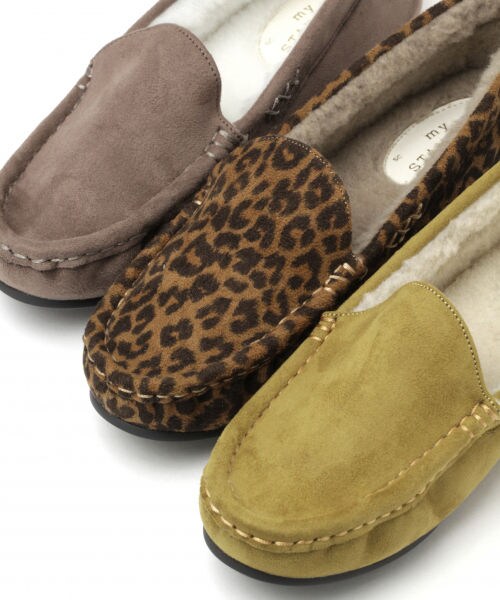 studio CLIP（スタディオクリップ）の「アソートモカシンシューズ（シューズ・グレー/レオパード/マスタード/ネイビーチェック）」の13枚目の写真