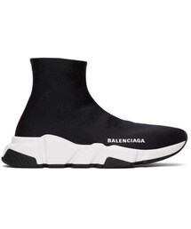 BALENCIAGA | Balenciaga Black Bonded Speed Sneakers(スニーカー)