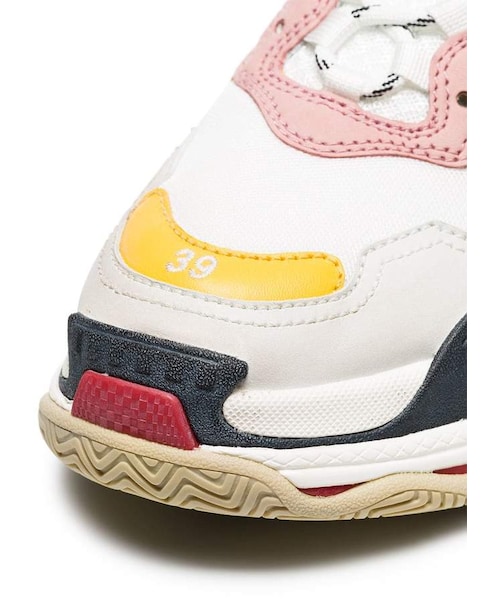 BALENCIAGA（バレンシアガ）の「Balenciaga white, pink and yellow triple s leather sneakers（スニーカー・レディース・White・40/41/42）」の2枚目の写真