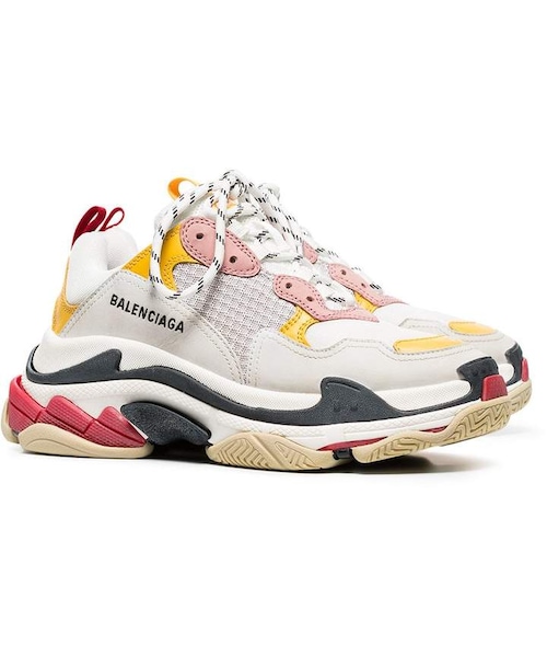 BALENCIAGA（バレンシアガ）の「Balenciaga white, pink and yellow triple s leather sneakers（スニーカー・レディース・White・40/41/42）」の3枚目の写真