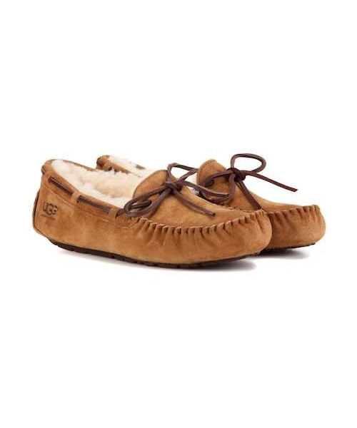 UGG(アグ)の「Ugg Dakota shearling-lined suede moccasins(シューズ・レディース・Brown・Us 5/Us 7/Us 9/Us 10/Us 11)」の1枚目の写真