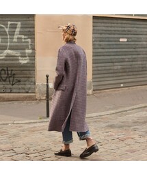 sandro（サンドロ）の「Sandro Checked woolcloth coat（）」 - WEAR