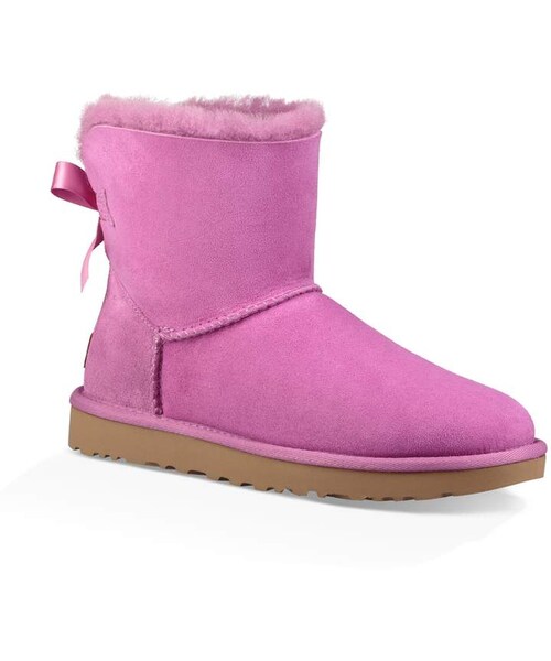 UGG(アグ)の「UGG(R) Mini Bailey Bow II Genuine Shearling Bootie(ブーツ・レディース・Black/Brown/Gray/Pink/Purple/Red・8 M/9 M/10 M/6 M/7 M/11 M/5 M)」の4枚目の写真