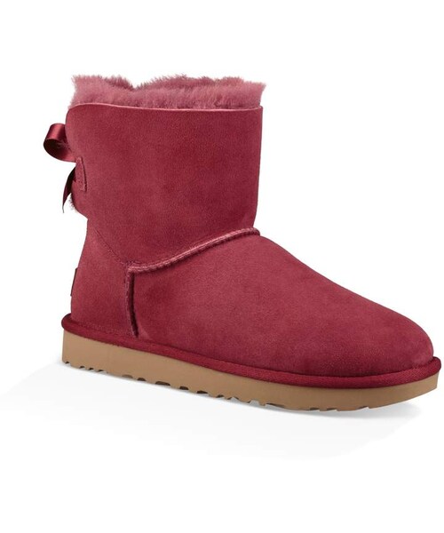 UGG(アグ)の「UGG(R) Mini Bailey Bow II Genuine Shearling Bootie(ブーツ・レディース・Black/Brown/Gray/Pink/Purple/Red・8 M/9 M/10 M/6 M/7 M/11 M/5 M)」の6枚目の写真