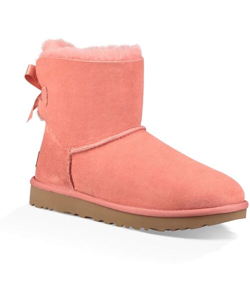 UGG(アグ)の「UGG(R) Mini Bailey Bow II Genuine Shearling Bootie(ブーツ・レディース・Black/Brown/Gray/Pink/Purple/Red・8 M/9 M/10 M/6 M/7 M/11 M/5 M)」の5枚目の写真