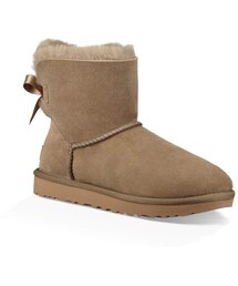 UGG | UGG(R) Mini Bailey Bow II Genuine Shearling Bootie(ブーツ)