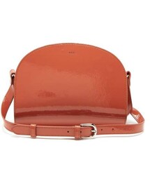 A.P.C. | A.P.C. A.p.c. - Half Moon Patent Leather Cross Body Bag - Womens - Orange(ショルダーバッグ)