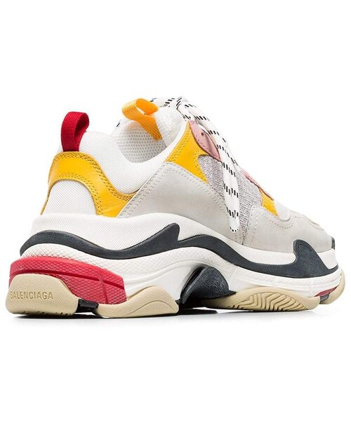 BALENCIAGA（バレンシアガ）の「Balenciaga white, pink and yellow triple s leather sneakers（スニーカー・レディース・White・40/41/42）」の4枚目の写真