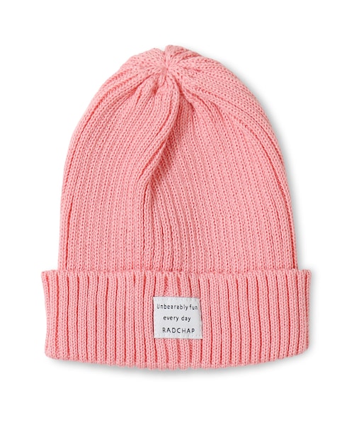 RADCHAP（ラッドチャップ）の「シンプルニットワッチ（ニットキャップ/ビーニー・キッズ・ネイビーブルー/ターコイズブルー/ピンク/杢グレー・S～L）」の4枚目の写真