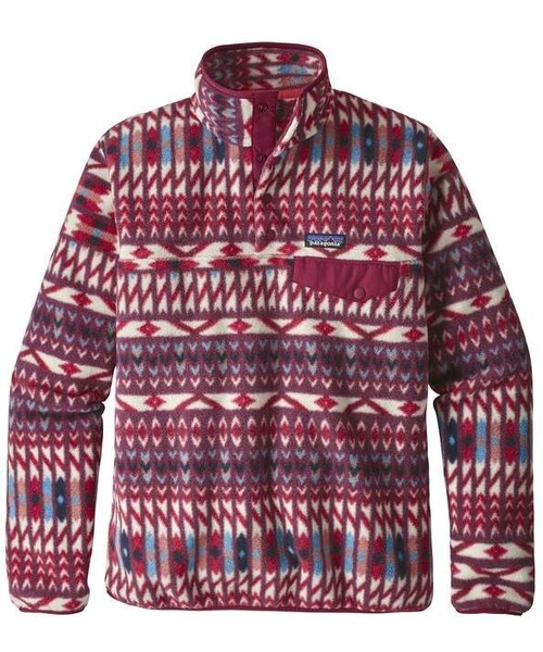 patagonia（パタゴニア）の「Patagonia Women's Lightweight Synchilla® Snap-T® Fleece Pullover（スウェット・レディース・Black w/Black (BOB)/Arrow Red (ARWD)/Calcium (CALC)/Feather Grey (FEA)/Fatigue Green (FTGN)/Kastanos Brown (KASB)/Kuta Klash: Dark Currant (KKDA)/Kuta Klash: Shadow Blue (KKSH)/Pelican w/Stone Blue (PESB)/Stone Blue (SNBL)/Smokey Violet (SVIL)/Trout Tales: Elwha Blue (TTEB)・XXS/XS/S/M/L/XL）」の10枚目の写真