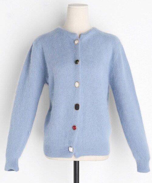 DHOLIC(ディーホリック)の「マルチボタンニットカーディガン(カーディガン/ボレロ・レディース・イエロー/ホワイト/ピンク/ブルー・FREE)」の3枚目の写真