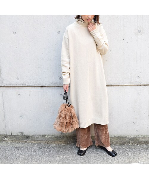 no brand（ノーブランド）の「タートルニットロングOP（ワンピース・レディース・その他）」の10枚目の写真