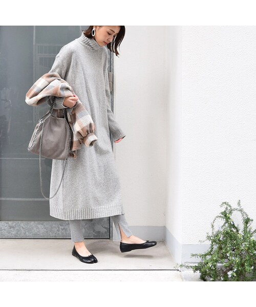 no brand（ノーブランド）の「タートルニットロングOP（ワンピース・レディース・その他）」の8枚目の写真