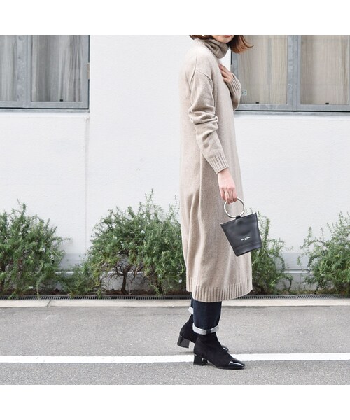 no brand（ノーブランド）の「タートルニットロングOP（ワンピース・レディース・その他）」の5枚目の写真