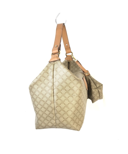 STORES.jp(ストアーズドットジェーピー)の「CELINE セリーヌ マカダム ポーチ付き ハンドバッグ ベージュ vintage ヴィンテージ オールドセリーヌ(ハンドバッグ・レディース・その他)」の4枚目の写真