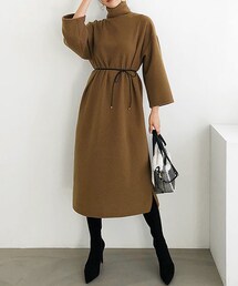 DHOLIC | 起毛リブタートルネックワンピース(ワンピース)