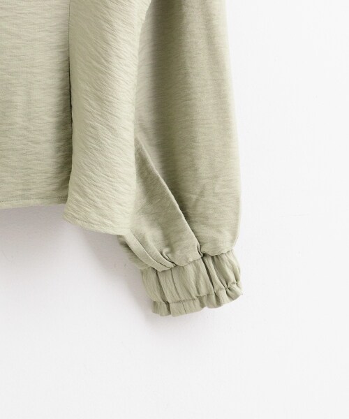 MAJESTIC LEGON（マジェスティックレゴン）の「【予約商品】スクエアネックボタンブラウス（トップス・レディース・L/グリーン/アイボリー/ブルー・S/M）」の6枚目の写真