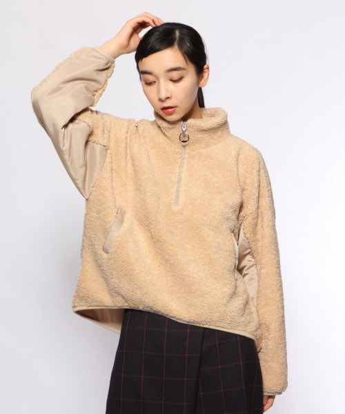 HARE（ハレ）の「ハーフZIPボアプルオーバー（）」 - WEAR