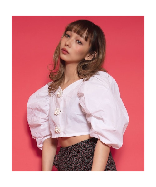 FICTION TOKYO（フィクショントーキョー）の「Rose Button Tops 