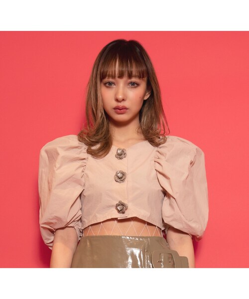 フィクショントーキョー トップス FICTION TOKYO リボンデザイン