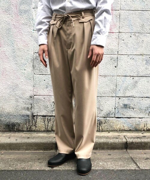 Toironier（トワロニエ）の「Toironier/トワロニエ/TROUSERS/ﾄﾗｳｻﾞｰｽﾞ（パンツ・メンズ・BLACK/BEIGE/GREEN・F）」の11枚目の写真