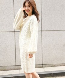 Heather | ケーブルニットワンピ－ス(ワンピース/ドレス)