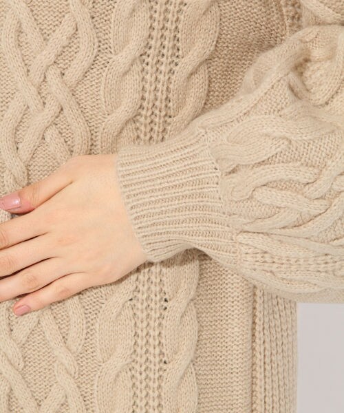 Heather（ヘザー）の「ケーブルニットワンピ－ス（ワンピース/ドレス・ホワイト/ベージュ/ネイビー）」の11枚目の写真