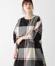 studio CLIP | TRビッグチェックチュニック(ワンピース/ドレス)