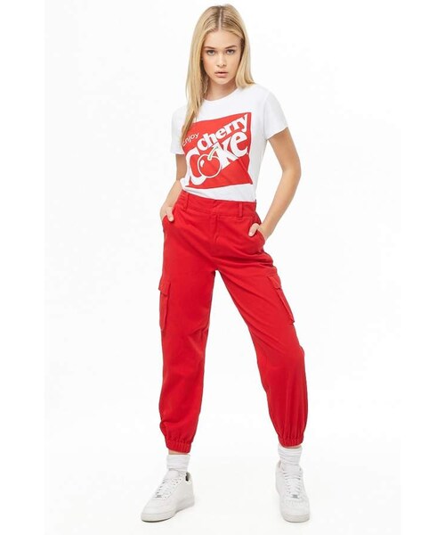 FOREVER 21（フォーエバー トゥエンティーワン）の「Forever 21 Enjoy Cherry Coke Graphic Tee（Tシャツ/カットソー・レディース・Red・Small/Medium/Large）」の3枚目の写真