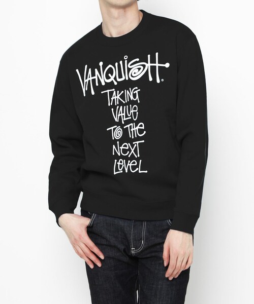 古着】ステューシー &チャンピオン リバースウェーブ Lサイズ黒 STUSSY