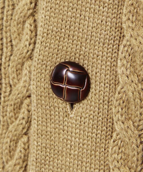 VANQUISH（ヴァンキッシュ）の「フィッシャーマンショールカラーカーディガン[VKT691]（トップス・メンズ・レッド/キャメル/ブラック・L）」の14枚目の写真