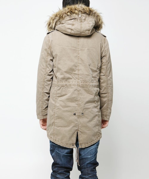 STONE  ベージュ モッズコート VANQUISH（ヴァンキッシュ）の「モッズコート[VJJ2143]（）」 - WEAR