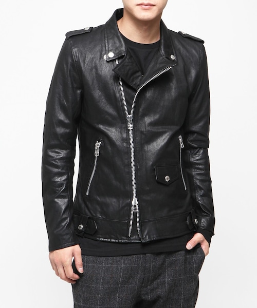 VANQUISH（ヴァンキッシュ）の「ゴートスキンダブルライダース[VJJ3045