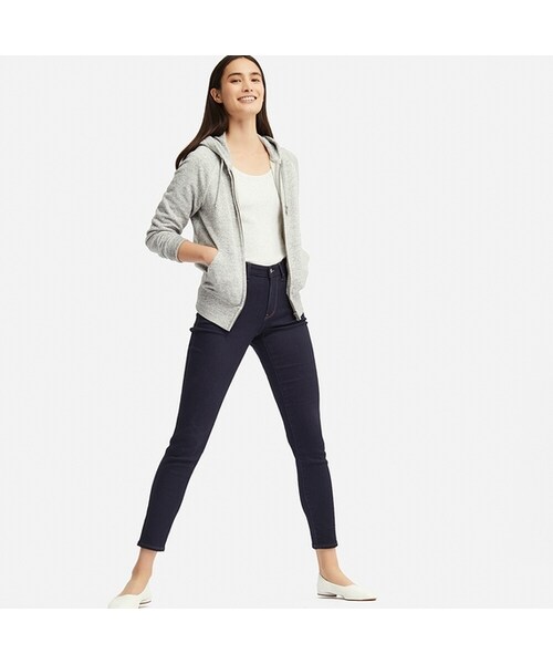 UNIQLO（ユニクロ）の「EZYジーンズ（丈標準74～76cm）（デニムパンツ・レディース・BLACK 09/NAVY 69/BLUE 64・XS/3XL/XL/S/XXL/L/M）」の2枚目の写真